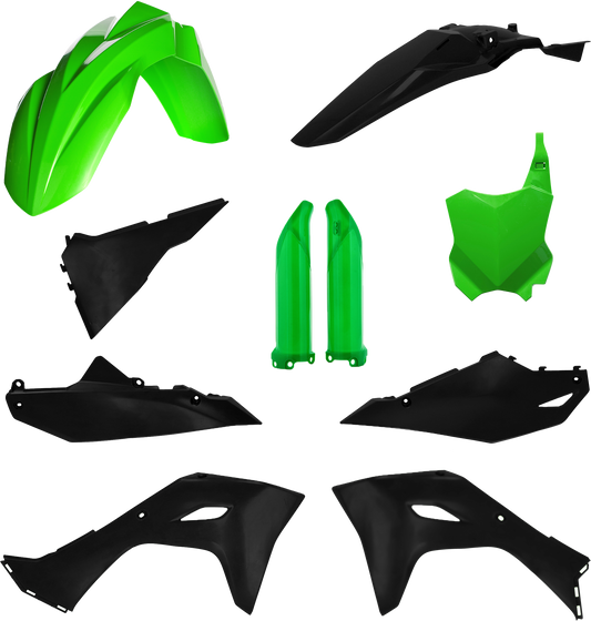 Full Plastic Kit Kaw Green/Black
