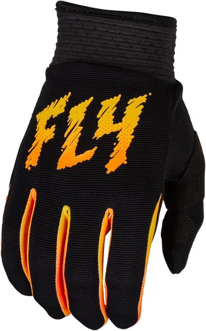 Youth F 16 Gloves Black/Yellow/Orange Y2xs