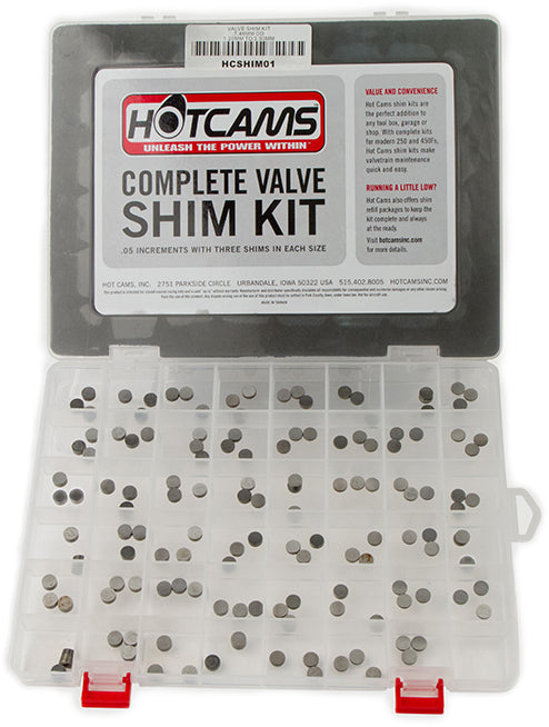 Valve Shim Kit 141pc Hon/Kaw/Suz/Yam