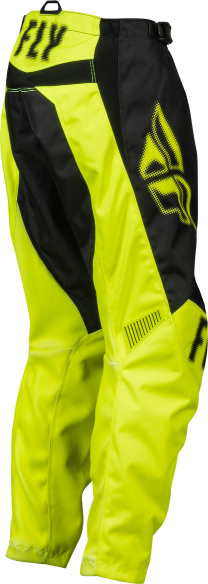 Youth F 16 Pants Black/Hi Vis Sz 24