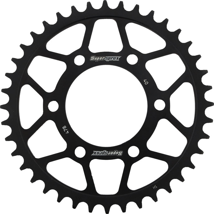 Rear Sprocket Steel 40t 520 Blk Kaw/Pol