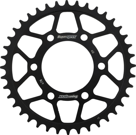 Rear Sprocket Steel 40t 520 Blk Kaw/Pol