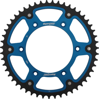 Rear Stealth Sprocket Alu/Stl 51t 520 Blu Husq/Ktm