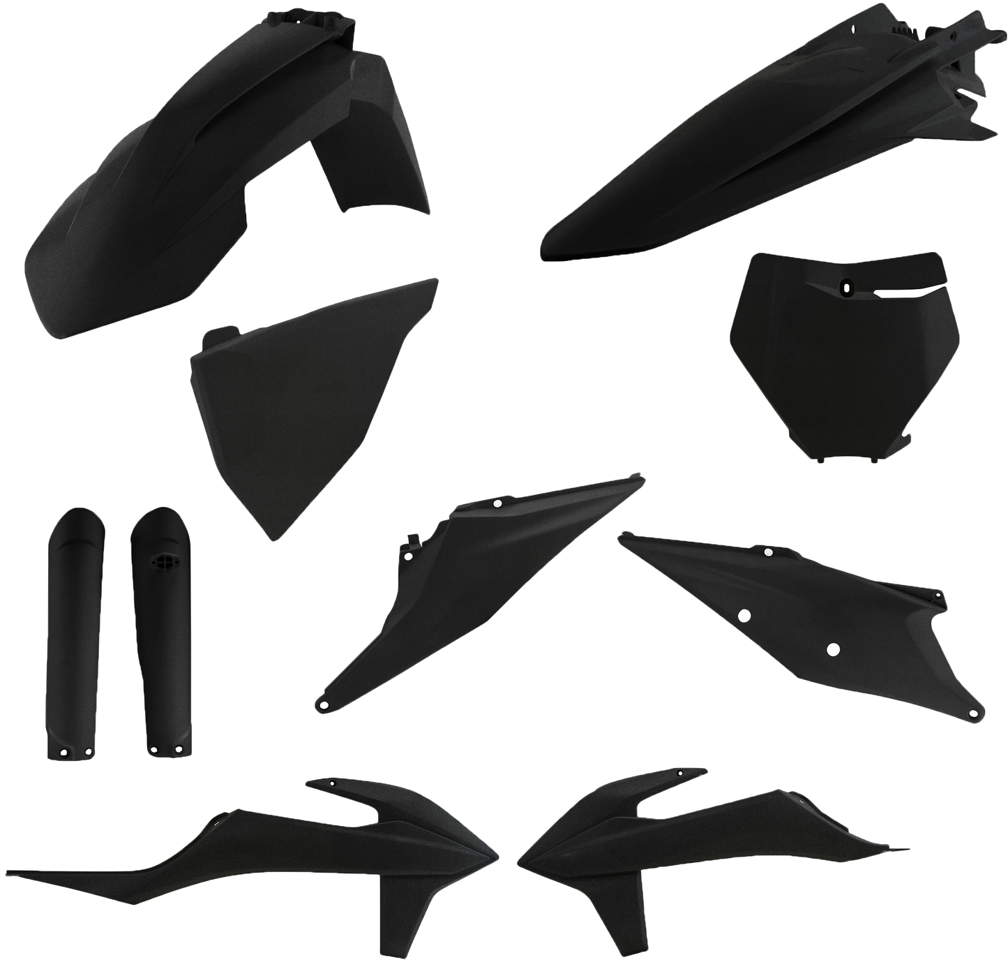 Full Plastic Kit Ktm Black Metallic