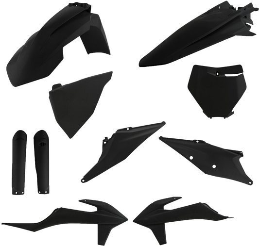 Full Plastic Kit Ktm Black Metallic