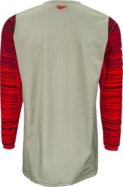 Kinetic Wave Jersey Light Grey/Red Sm