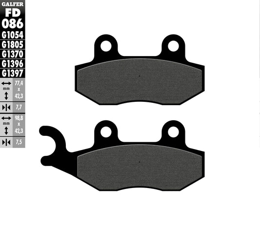 Brake Pads Semi Metallic Fd086g1054