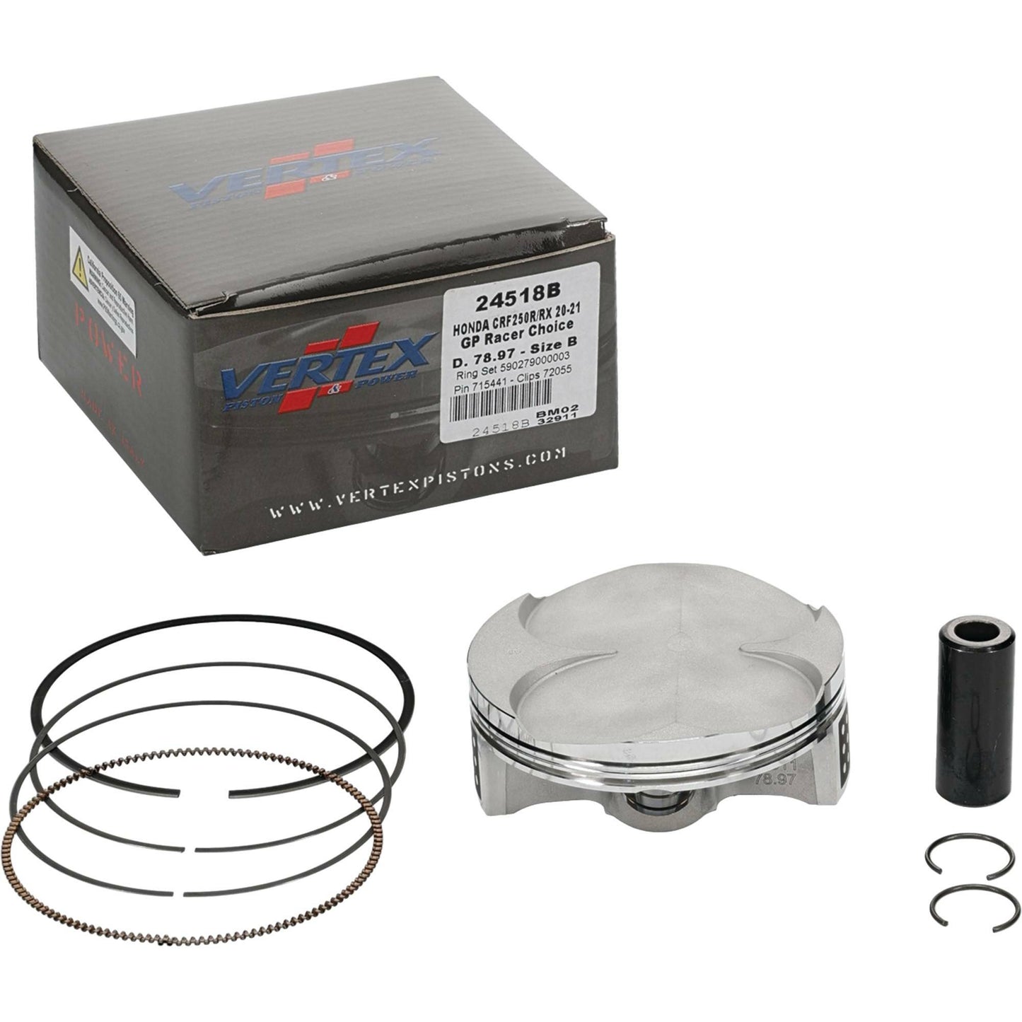 Piston Kit Gp Rc Forged 78.97/Std 14.1:1 Hon