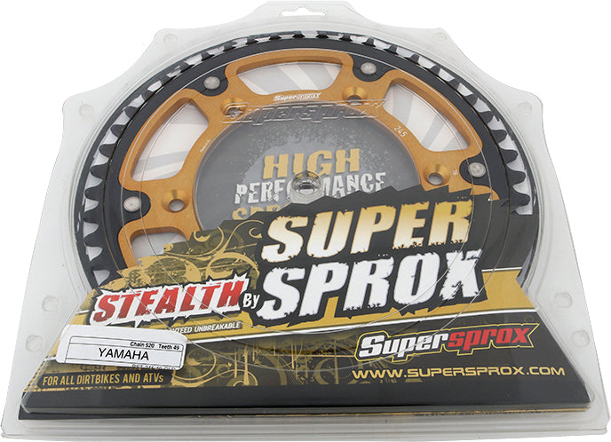 Rear Stealth Sprocket Alu/Stl 49t 520 Gld Yam