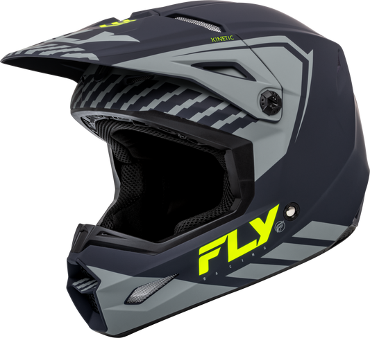 Youth Kinetic Menace Helmet Matte Grey/Hi Vis Yl