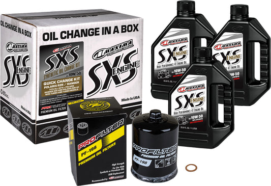 Sxs Quick Change Kit 10w50 With Black Oil Filter
