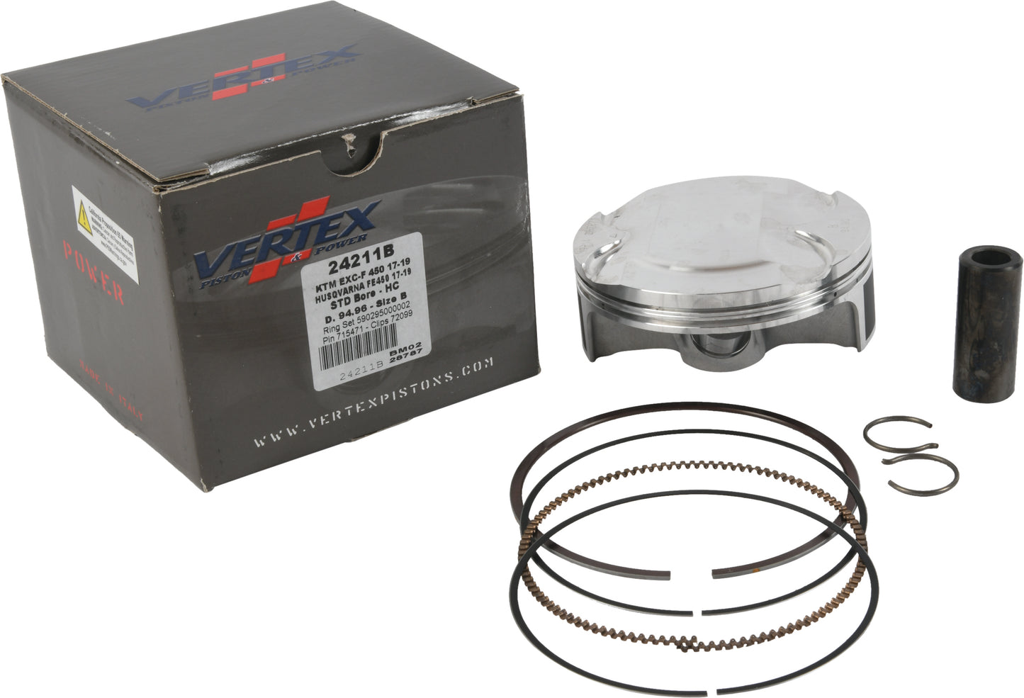 Piston Kit Hc Forged 94.96/Std 12.8:1 Husq/Ktm