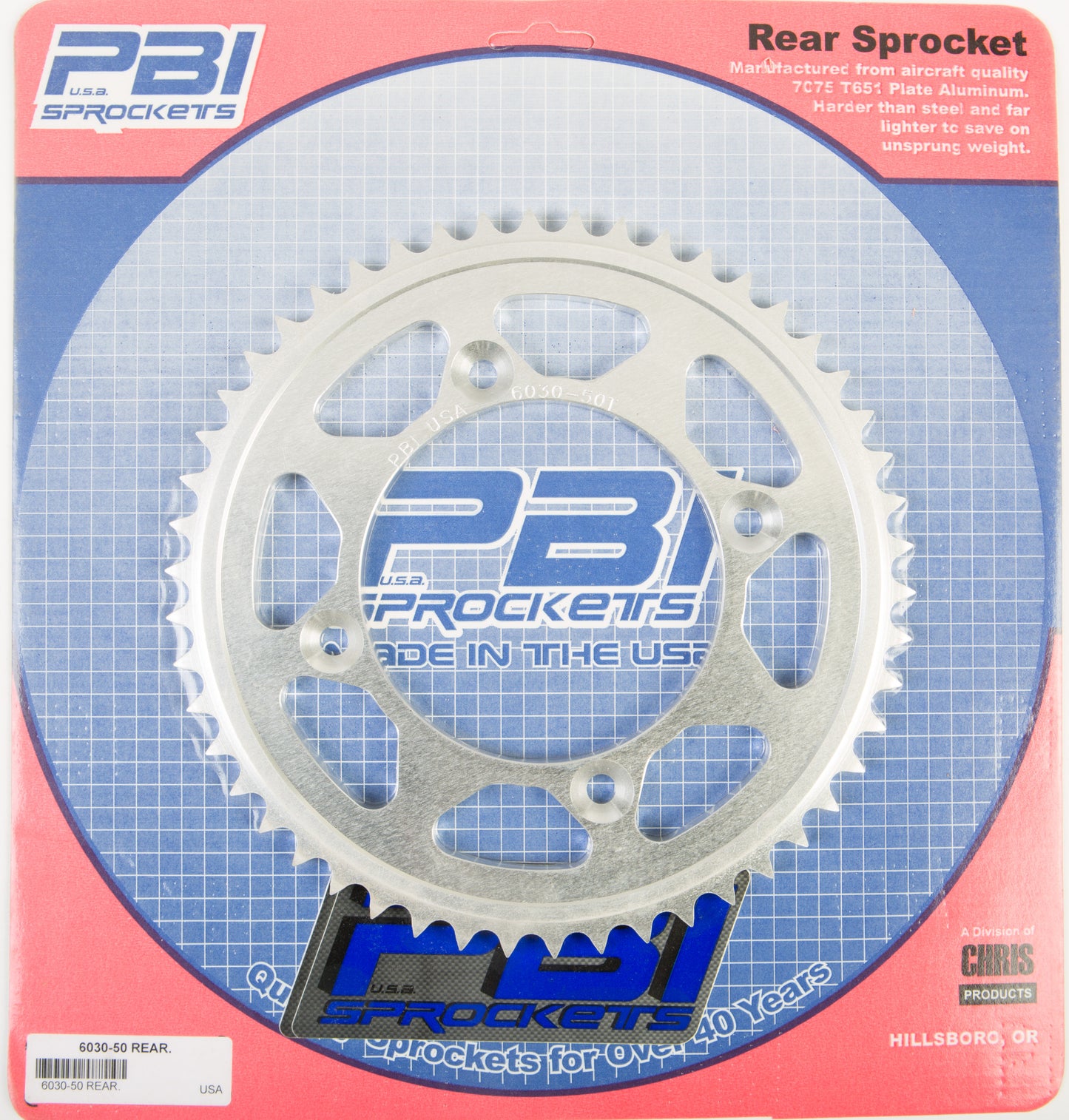 Rear Sprocket Aluminum 50t 428 Suz/Yam