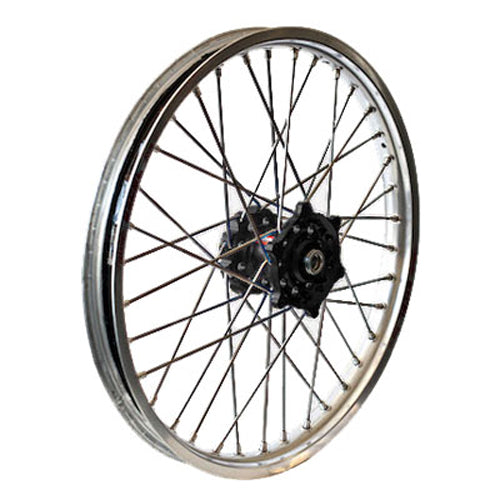 Front Wheel 1.60 X 21 Black Hub Silver Rim