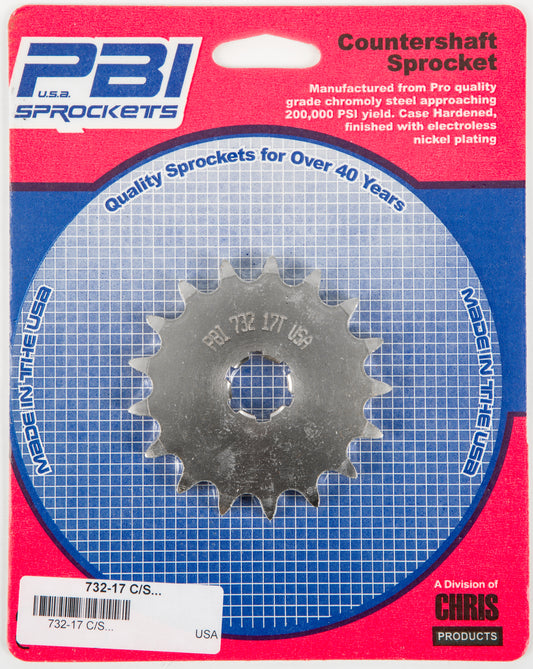 Front Cs Sprocket Steel 17t 428 Kaw/Suz/Yam