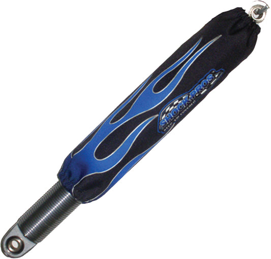 Shock Covers Black W/Blue Flames