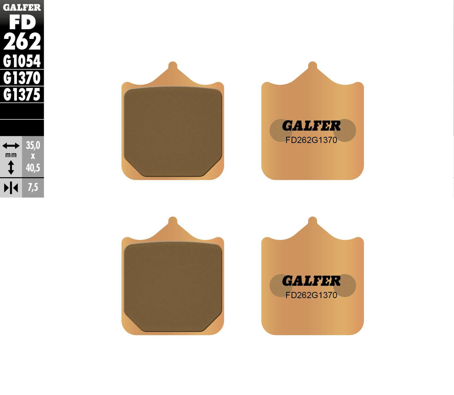 Brake Pads Sintered Fd262g1370