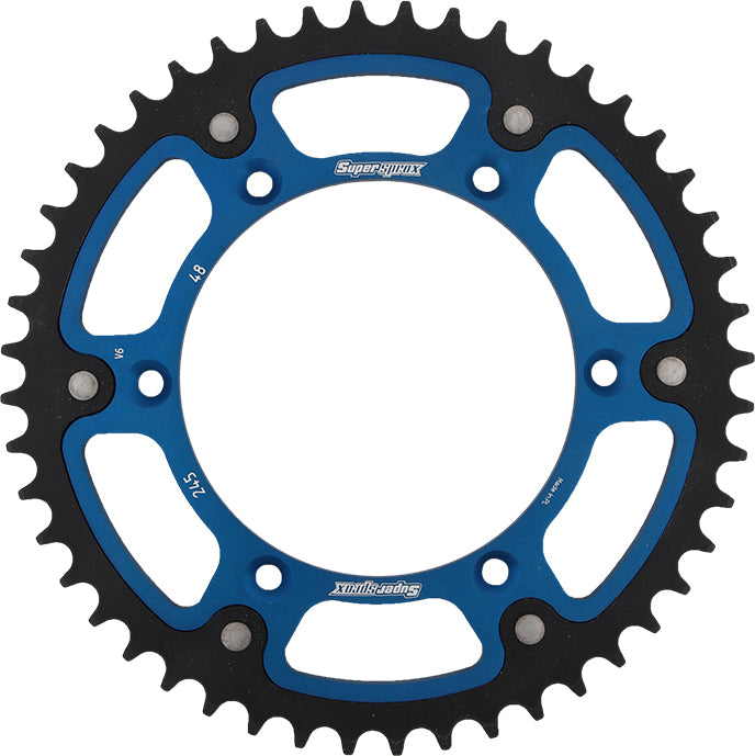 Rear Stealth Sprocket Alu/Stl 48t 520 Blu Yam