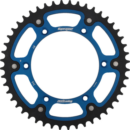 Rear Stealth Sprocket Alu/Stl 48t 520 Blu Yam