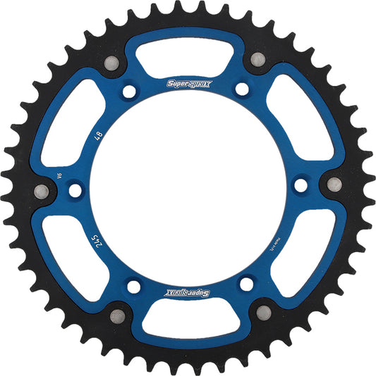 Rear Stealth Sprocket Alu/Stl 48t 520 Blu Yam