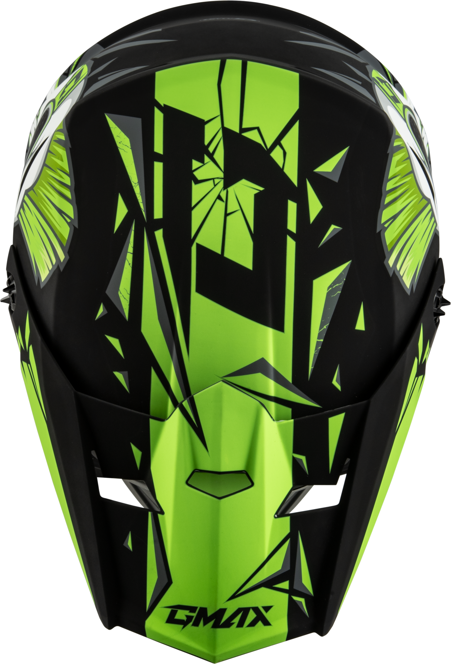 Youth Mx 46y Unstable Helmet Matte Black/Green Ym