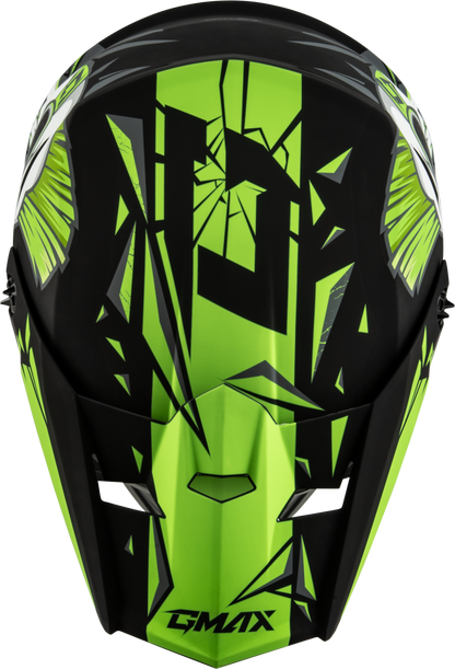 Youth Mx 46y Unstable Helmet Matte Black/Green Ym