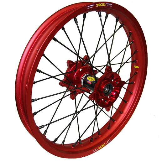 Wheel Rear 2.15x19 Red Hub Red Rim/Blk Spoke/Blk Nipple