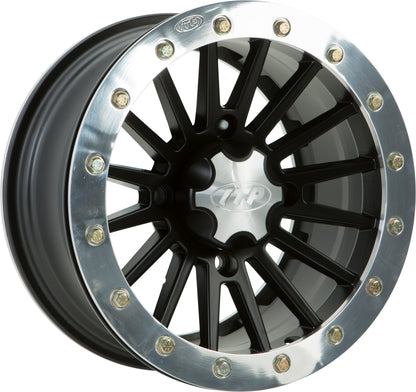 Sd Dual Bdlk 14x7 4/110 5+2 M.Blk   Polished Ring
