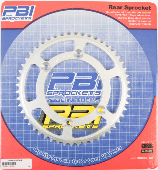 Rear Sprocket Aluminum 51t 428 Kaw/Suz