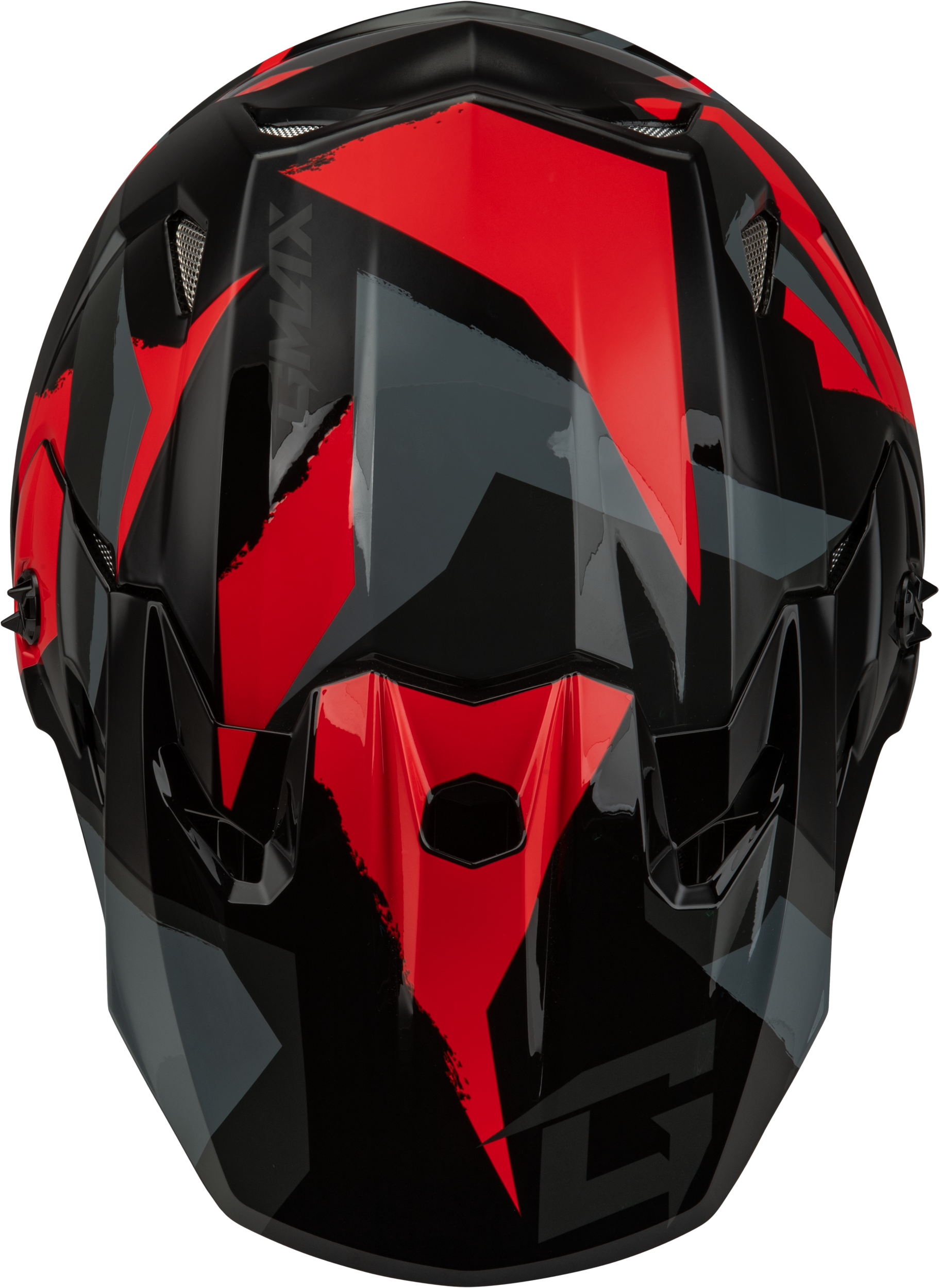 Mx 96s Splinter Helmet Black/Red Sm