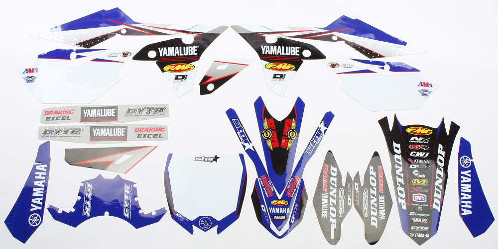 Complete Kit 16 Star Yam Yzf 250/450 14 16 Wht Bg