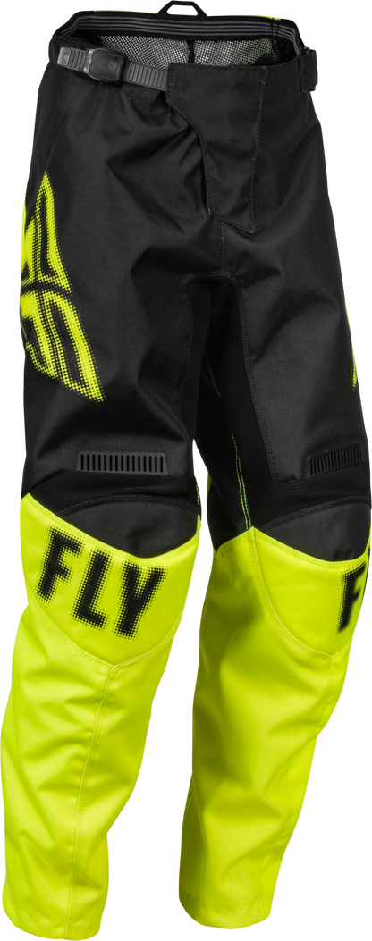 Youth F 16 Pants Black/Hi Vis Sz 24