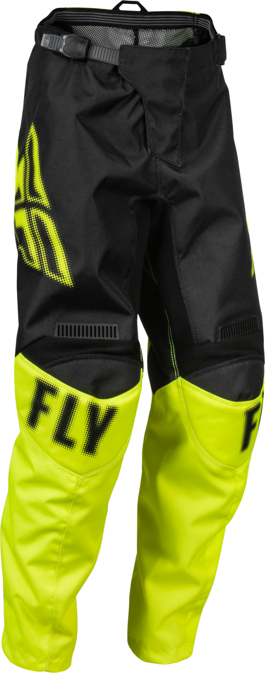 Youth F 16 Pants Black/Hi Vis Sz 24