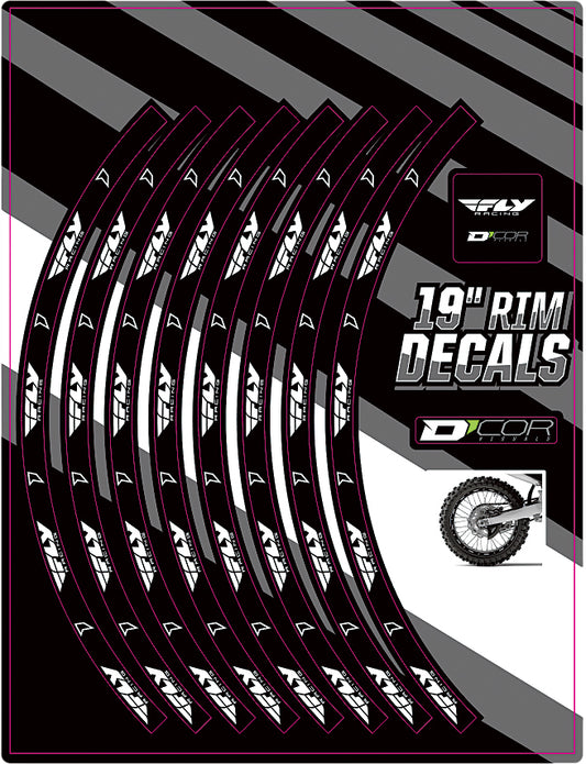 Rim Decals 19" Fly Logo Rear