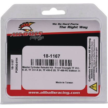 Master Cylinder Rebuild Kit Frt/Rear
