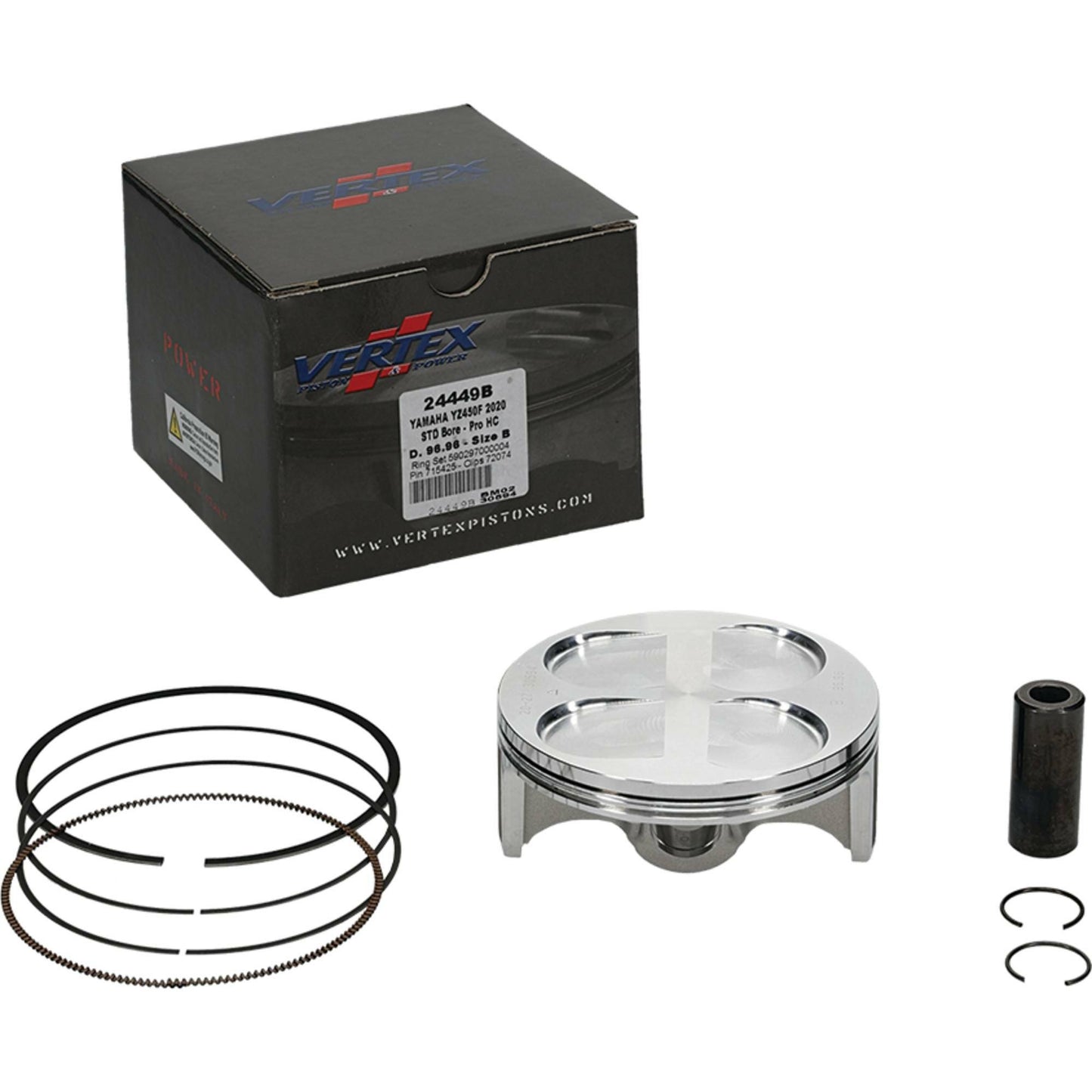 Piston Kit Hc Forged 96.96/Std 13.8:1 Yam