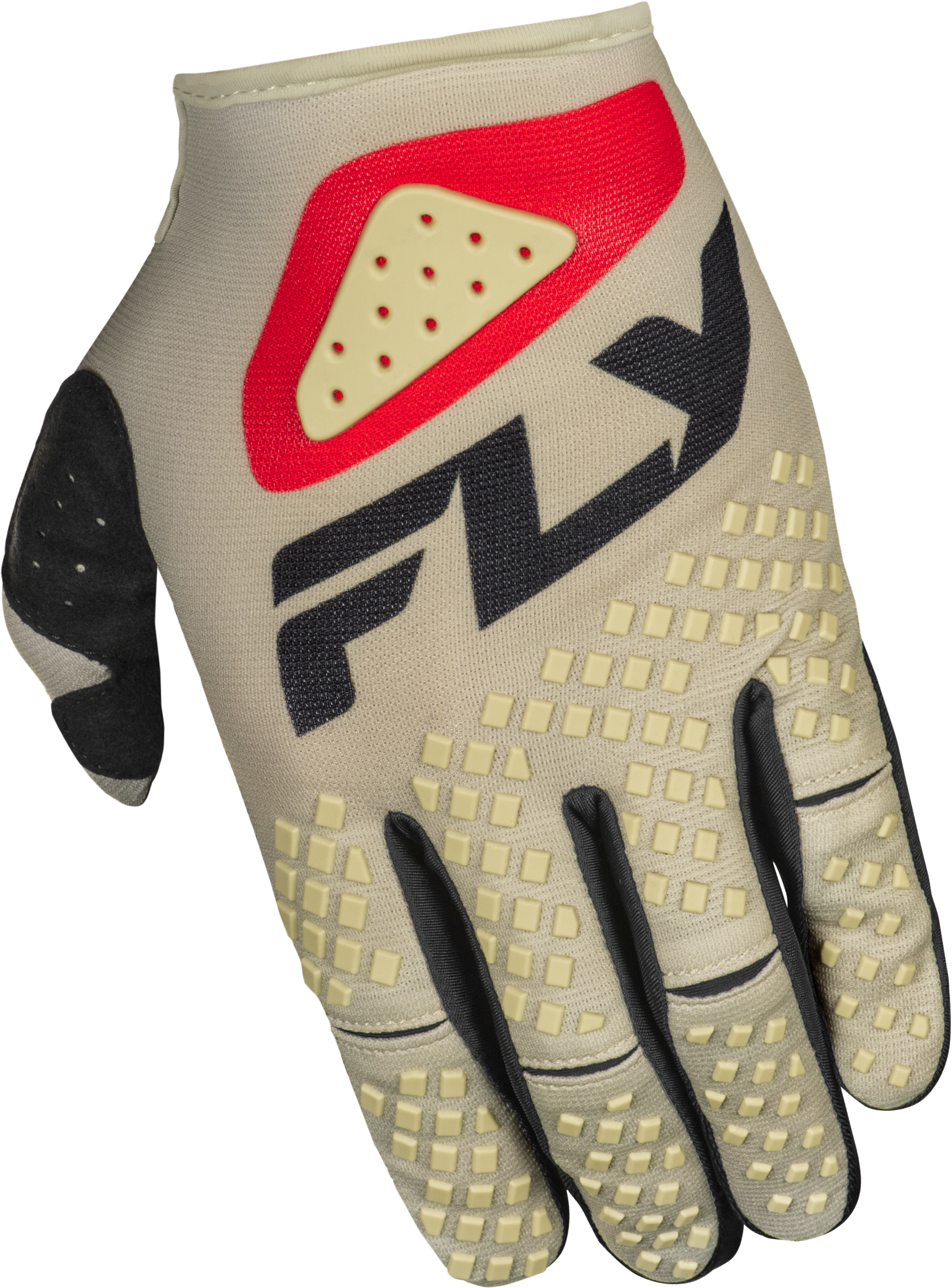 Youth Kinetic Sym Gloves Light Grey/Red/Black Ys