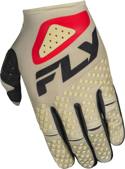 Youth Kinetic Sym Gloves Light Grey/Red/Black Ys