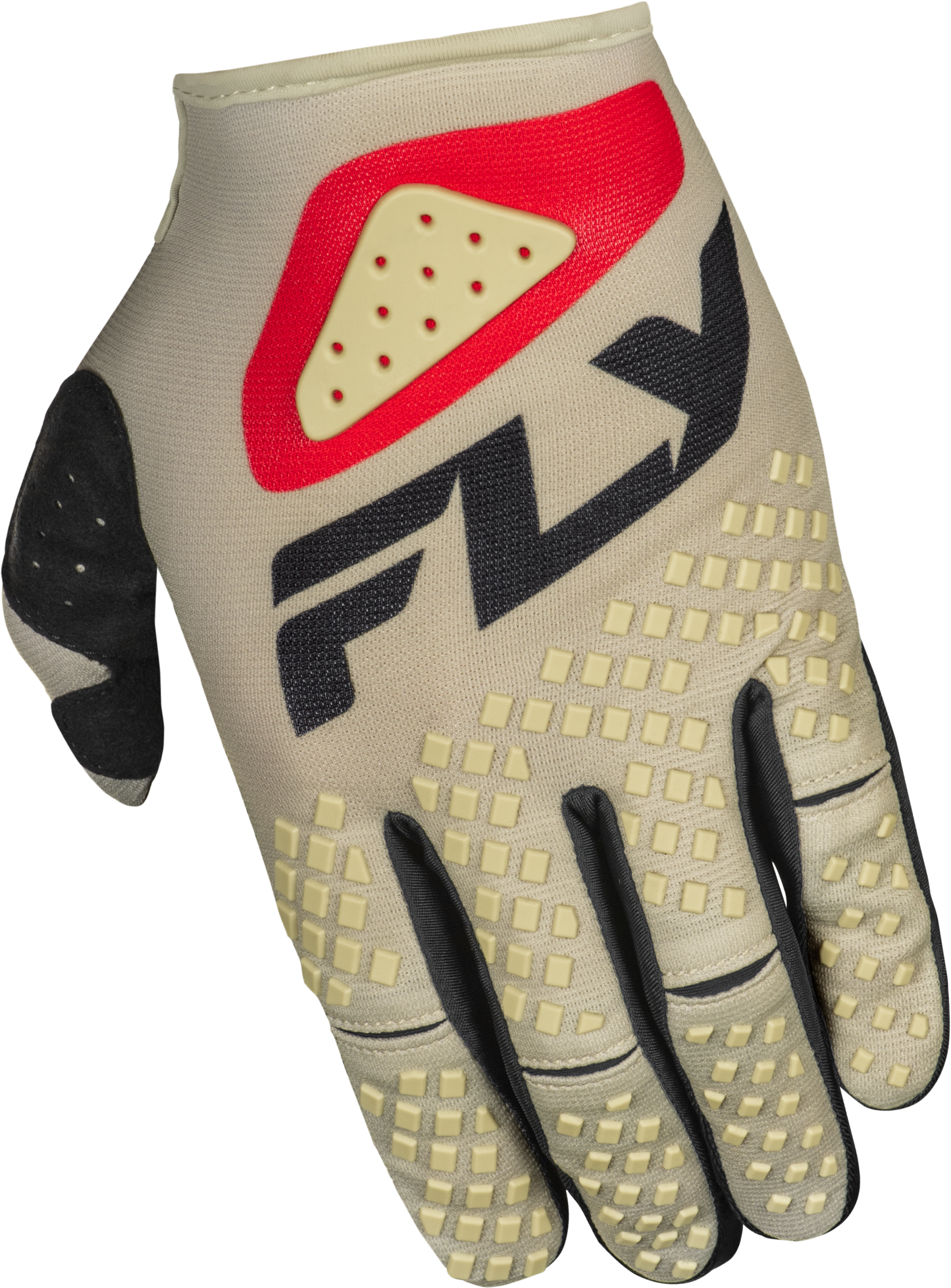 Youth Kinetic Sym Gloves Light Grey/Red/Black Yl