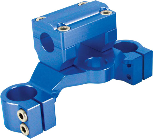 "Triple Clamp 7/8"" Blue"