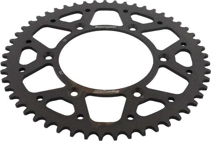 Rear Sprocket Steel 53t 520 Blk Hon