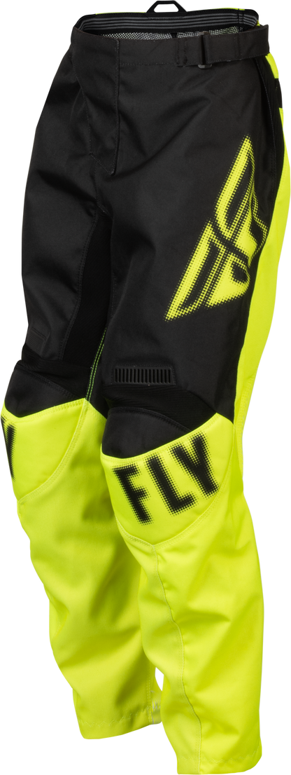 Youth F 16 Pants Black/Hi Vis Sz 24