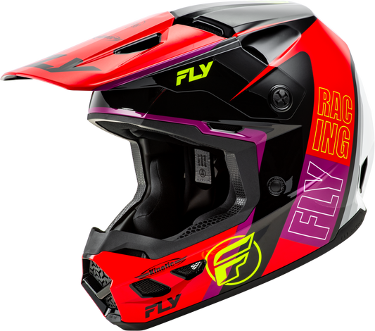 Kinetic Rally Helmet Red/Black/White Md