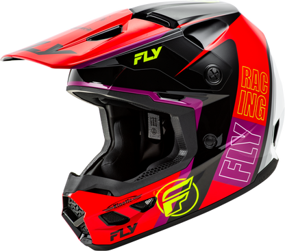 Kinetic Rally Helmet Red/Black/White Sm