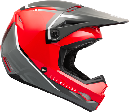 Youth Kinetic Vision Helmet Red/Grey Yl