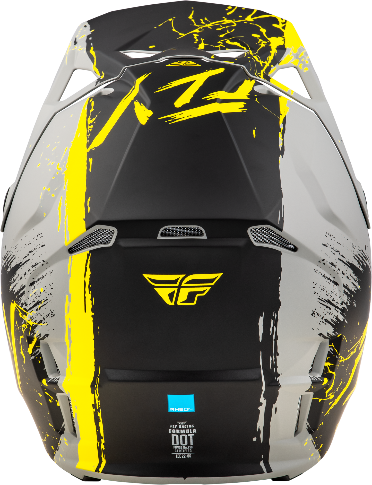 Youth Formula Cp Manic Helmet Matte Grey/Black/Yellow Yl