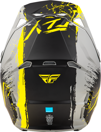 Youth Formula Cp Manic Helmet Matte Grey/Black/Yellow Yl