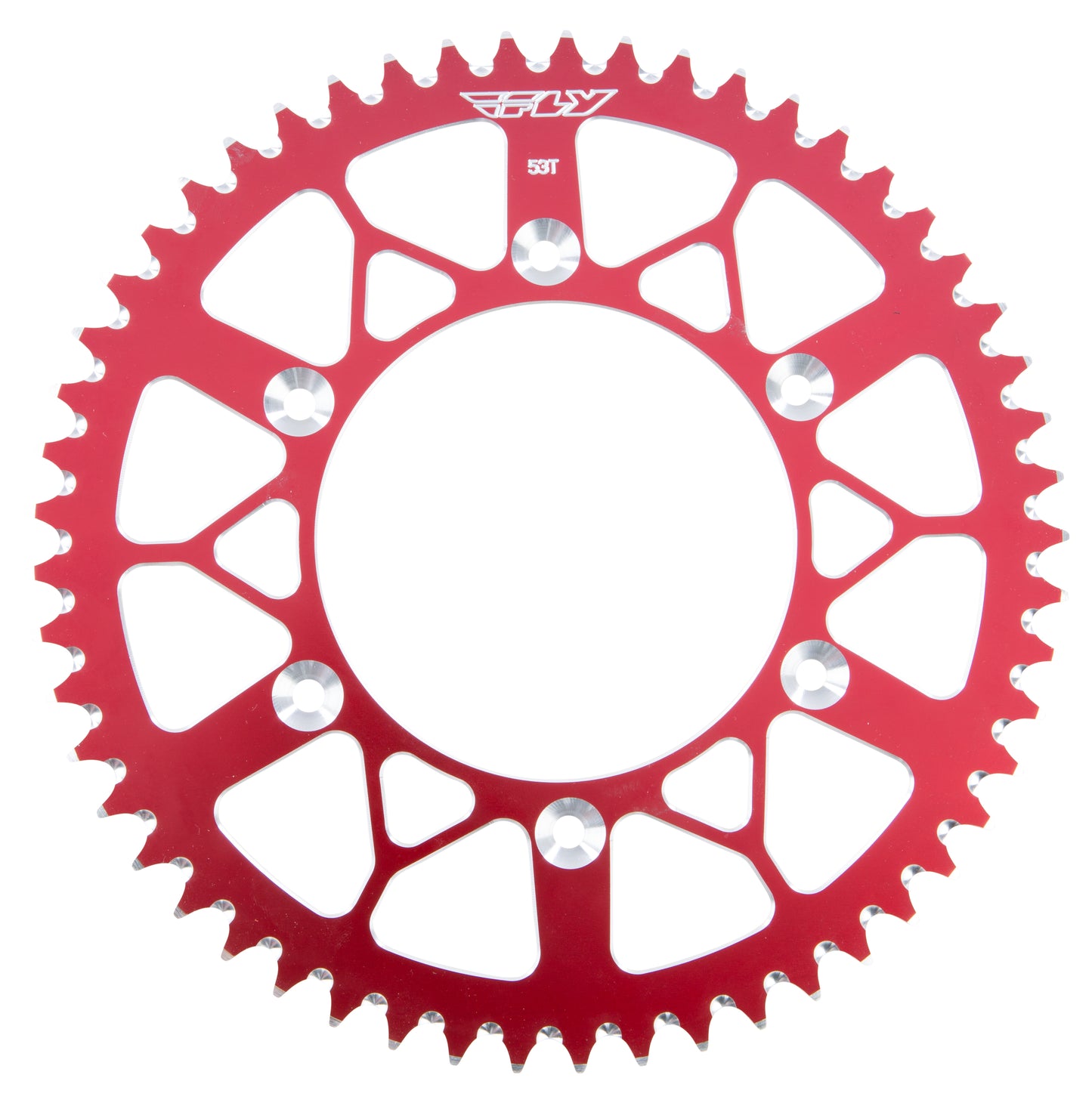 Rear Sprocket Aluminum 53t 520 Red Hon