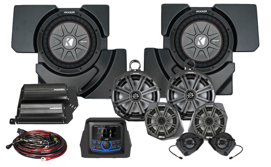 8 Speaker Plug And Play Kit With Jvc Mr1 Receiver Kicker