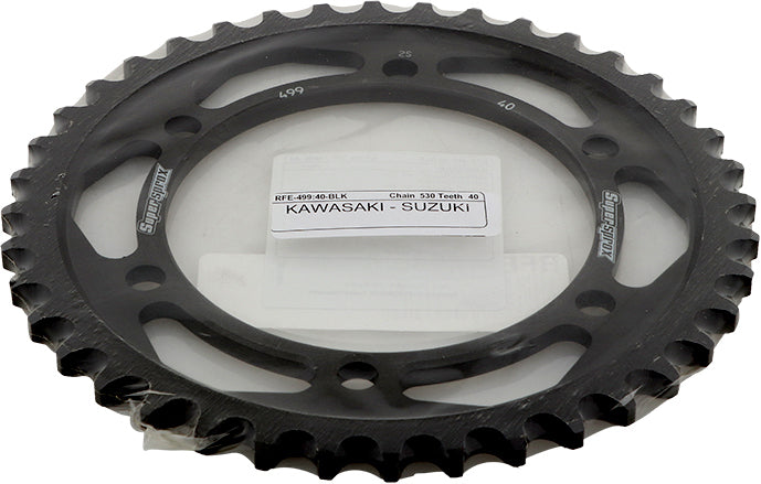 Rear Sprocket Steel 40t 530 Blk Kaw/Suz